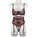 Cross-Border New Women's Embroidered Lingerie Set