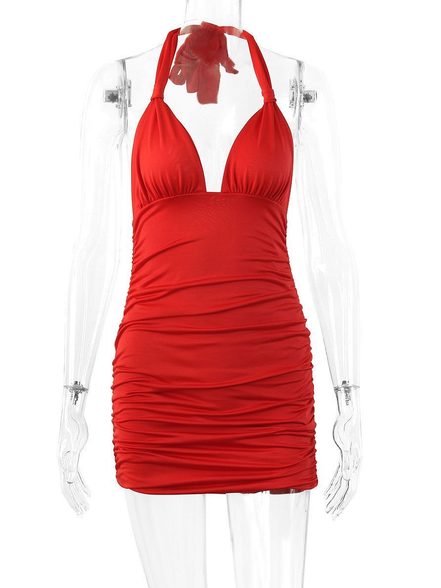 Women Halter Neck Bodycon Dress
