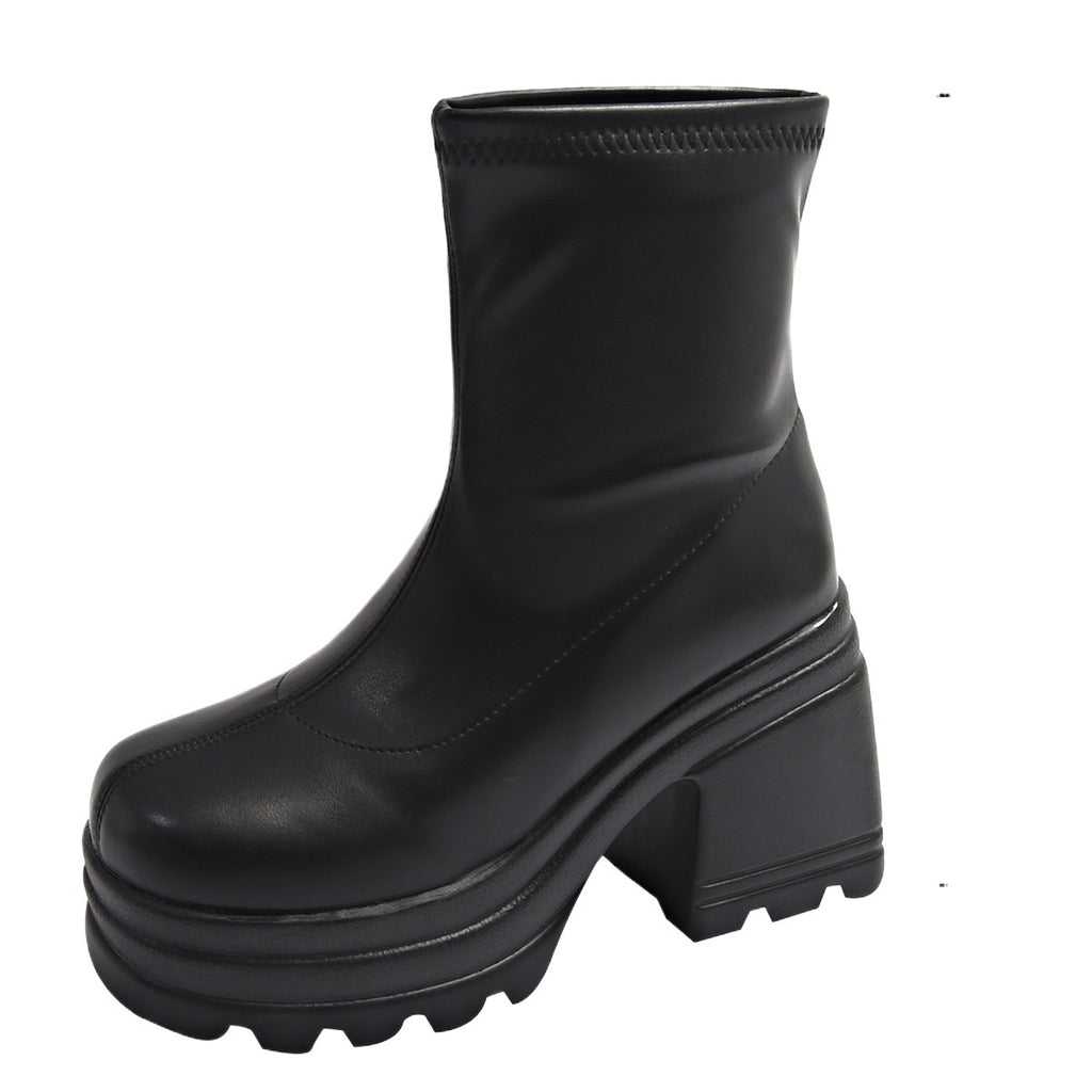 Chunky Heel Fashion Boots