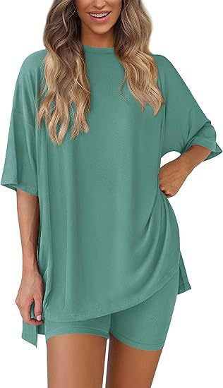 Women's Casual Short Sleeve Shorts Set