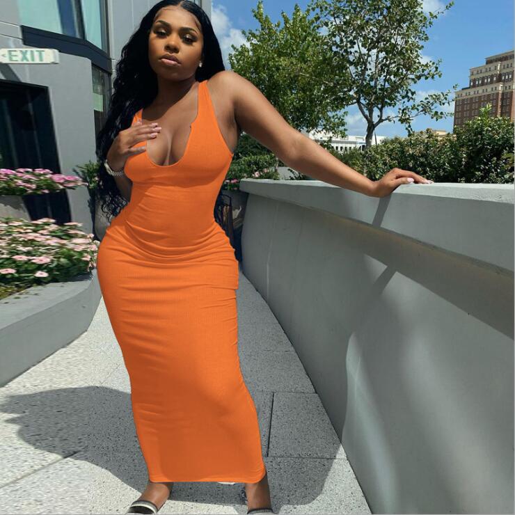 Sleeveless Slim-Fit Skirt