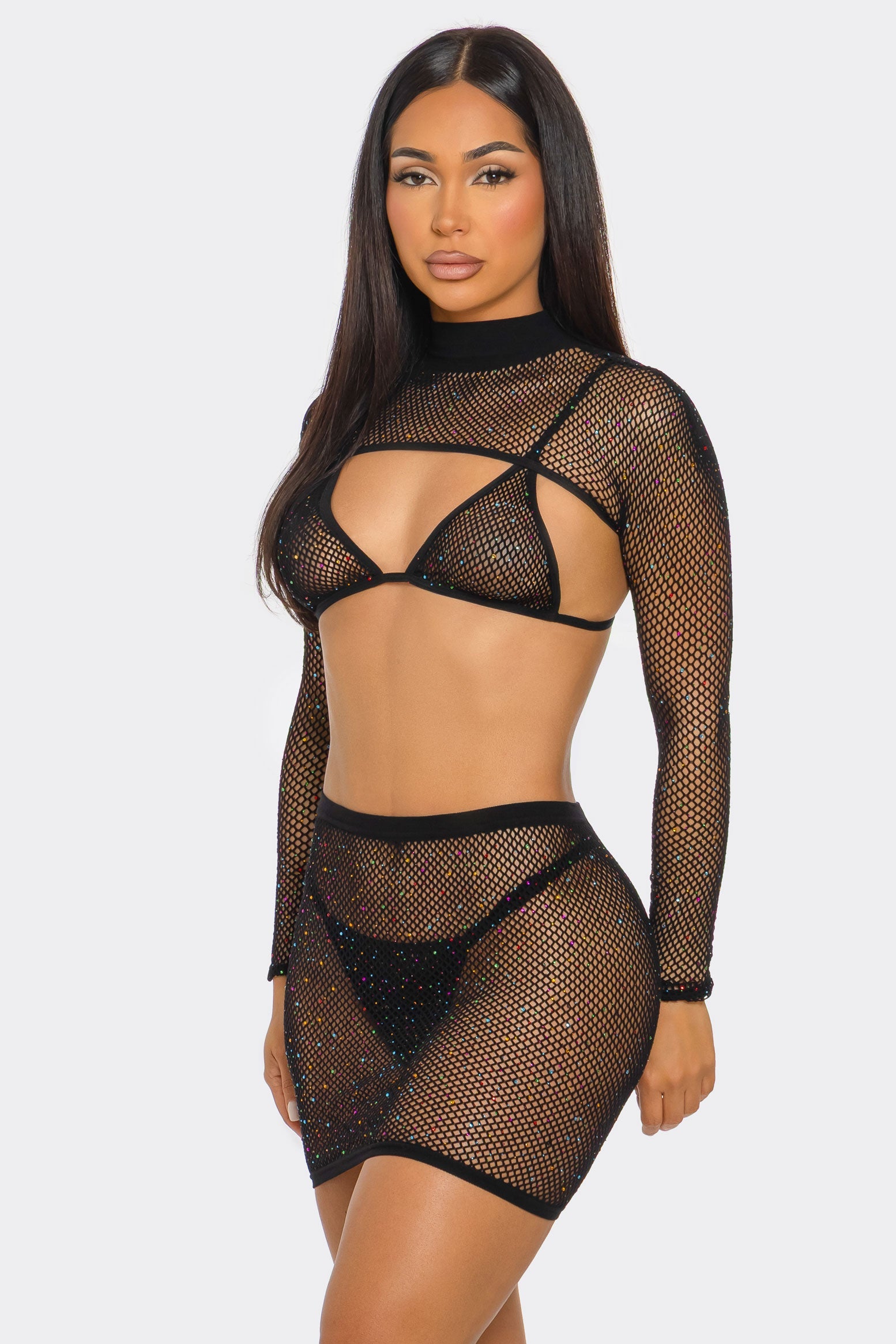 2744 Shimmer With Me Bodystocking Set