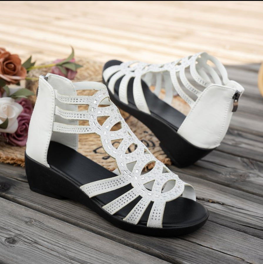 Women Fashion Wedge Heel Breathable