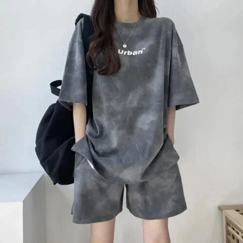 Women's Printed Sport Top and Shorts