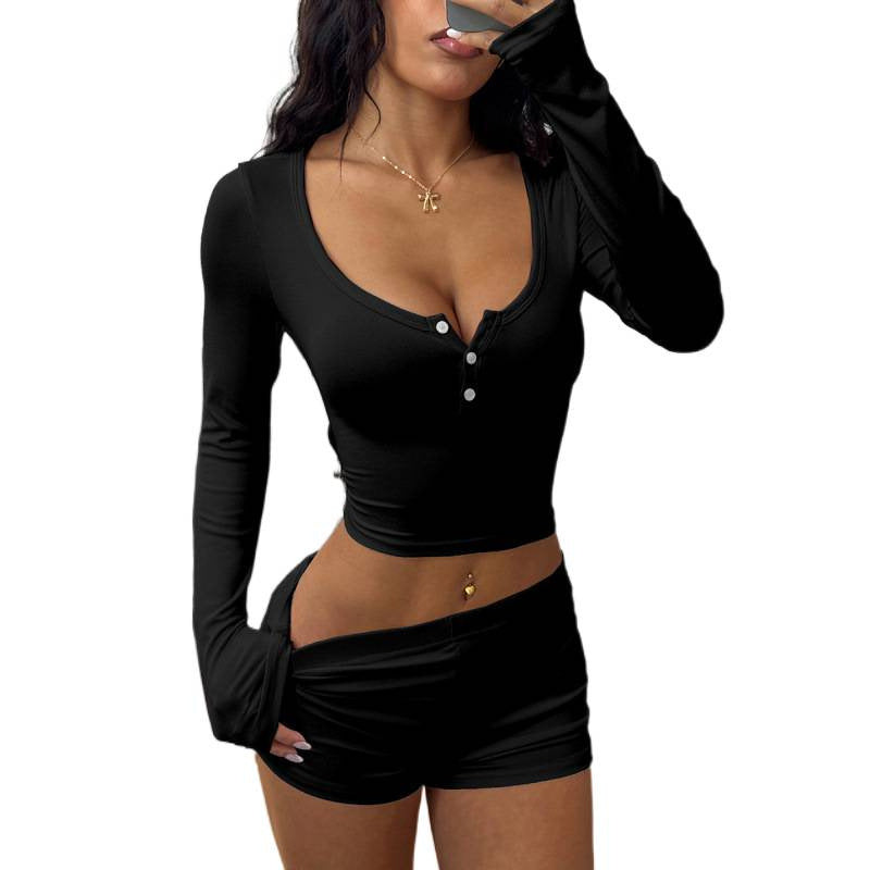 T-Shirt Shorts Women's Two-Piece Suit
