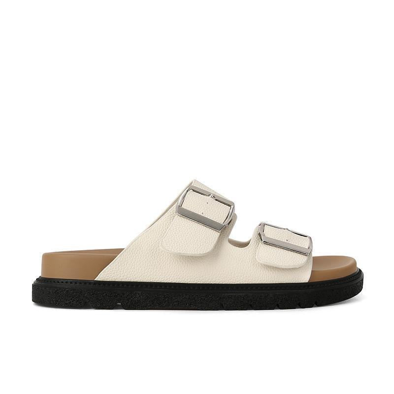 Womens Thick Sole Buckle Sandals
