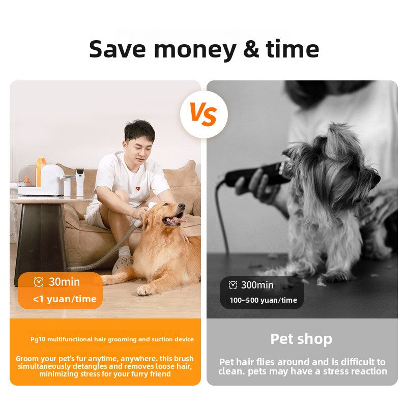 Electric Pet Grooming Vacuum Clipper