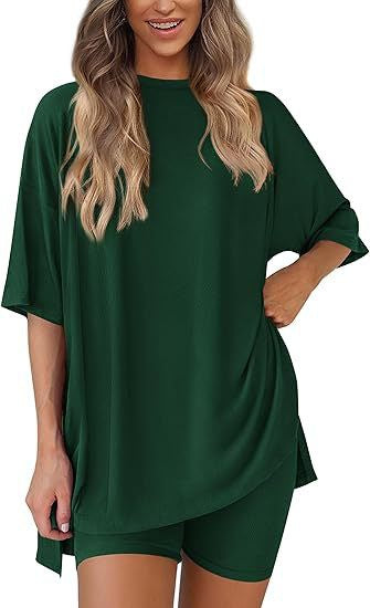 Women's Casual Short Sleeve Shorts Set