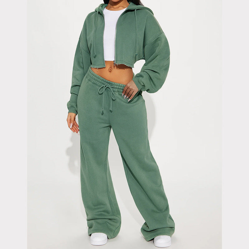 Fashionable long-sleeve sporty casual hoodie
