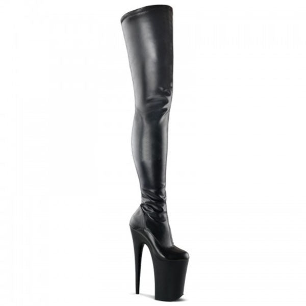 Hate the sky?higher than knee-high stilettos.