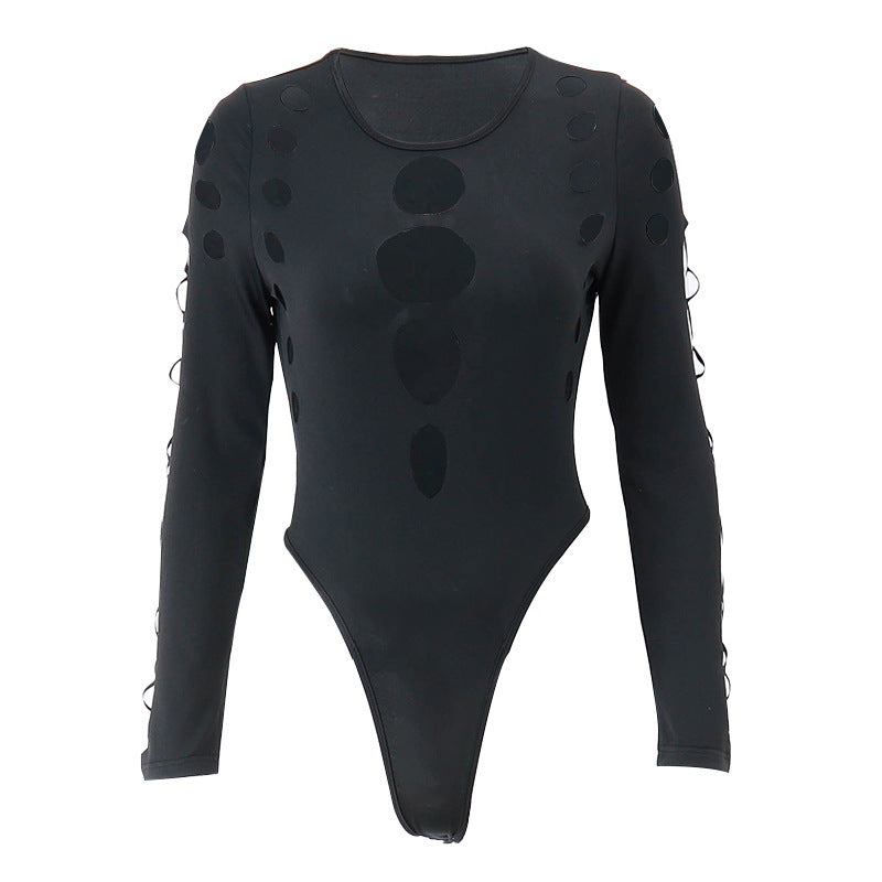 Sexy cut-out figure-hugging one-piece dress