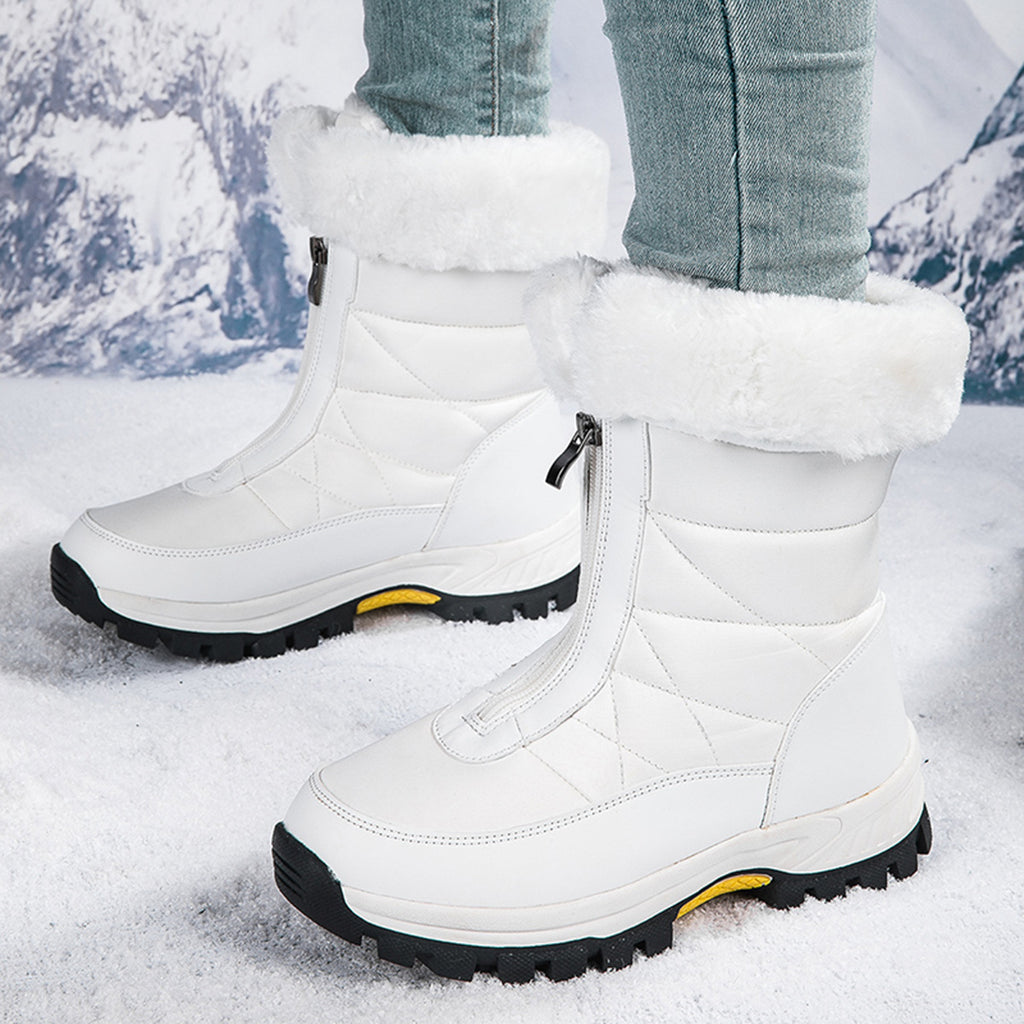 Women Fleece Lined Snow Boots Anti Slip Winter Warm Outdoor Boots