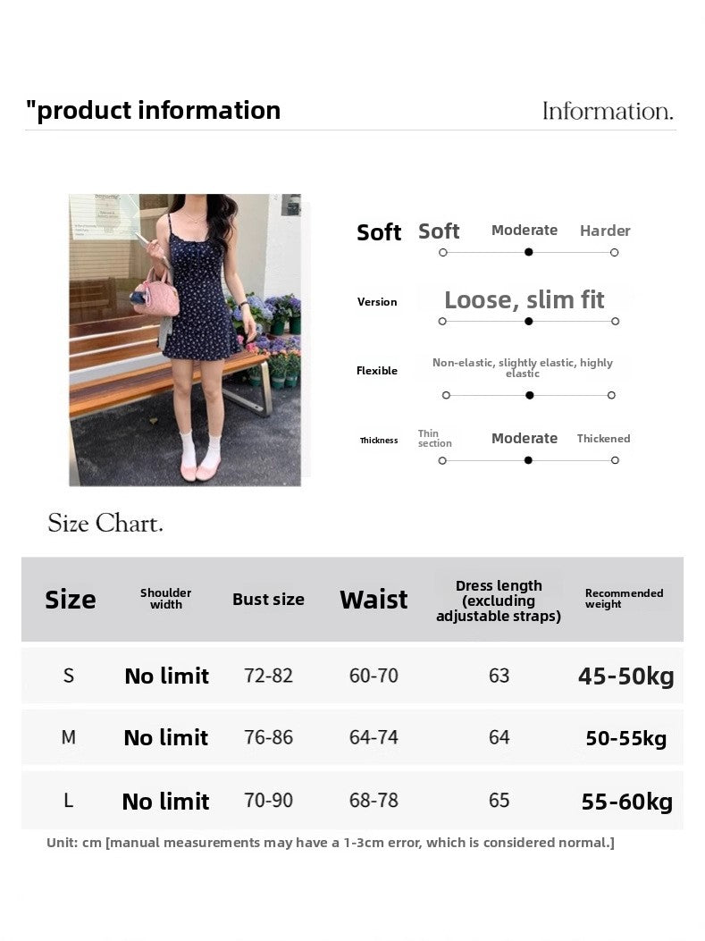 Gentle-style floral-print slip dress