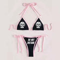 Offset-printed skull bikini