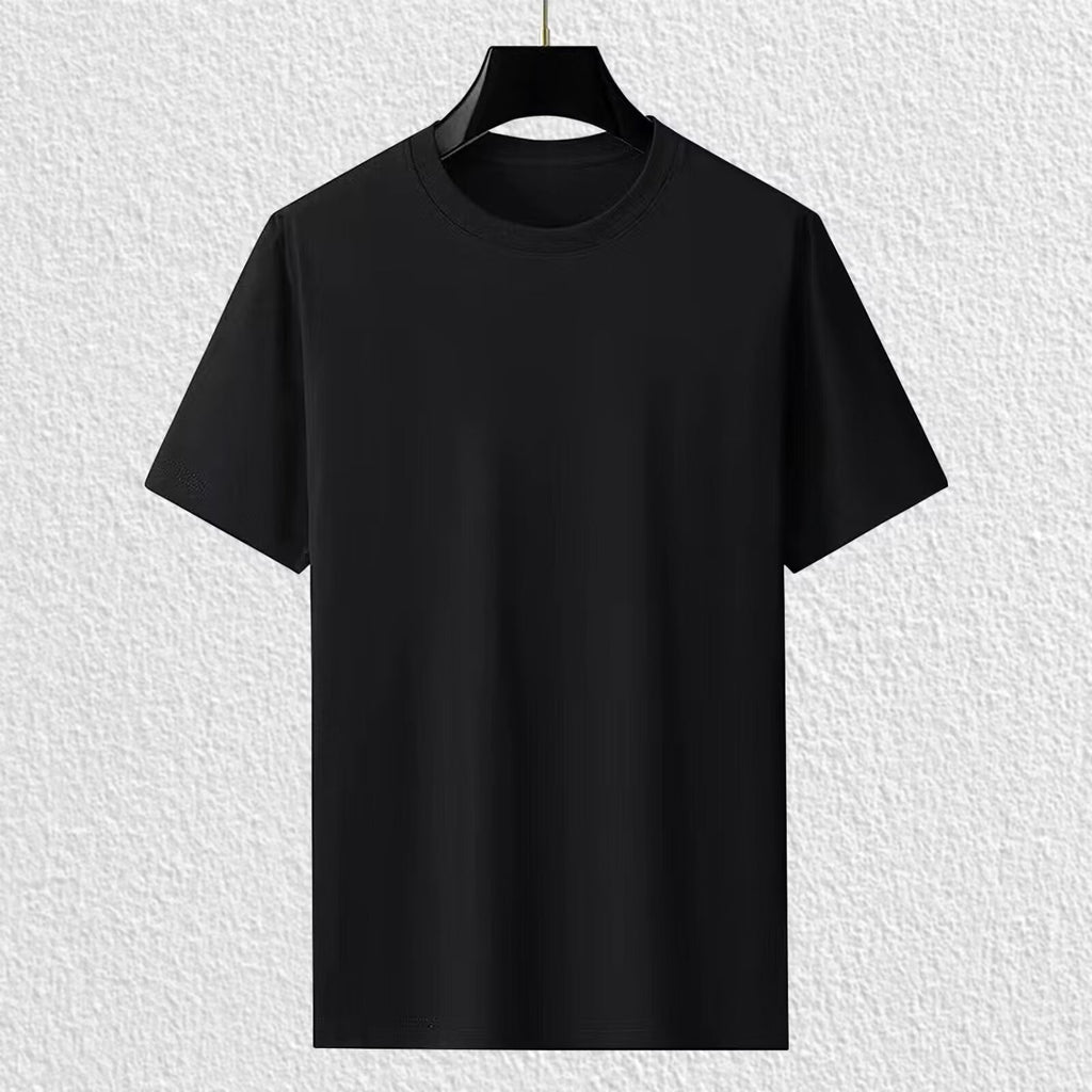 Solid Color Cotton Short Sleeve T-Shirts