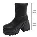 Chunky Heel Fashion Boots