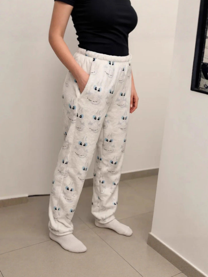 Printed Sleepwear Pants with Elastic Waistband