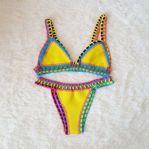 Colorful beach swimwear