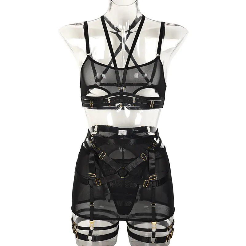 2023 Summer Sexy Sheer Lace Lingerie Set