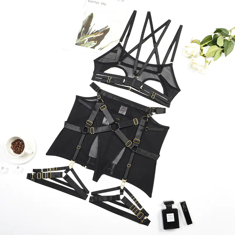 2023 Summer Sexy Sheer Lace Lingerie Set