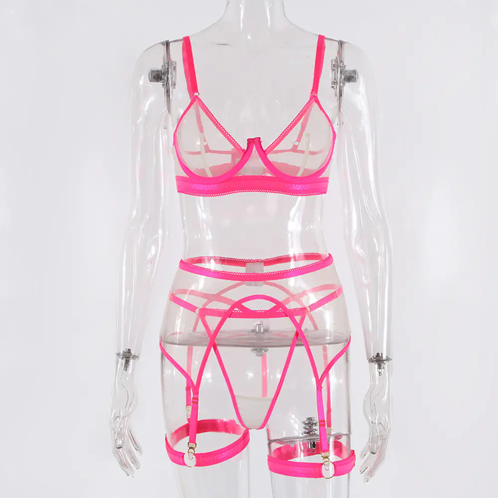INS2022 Women's Lingerie Set - Sexy and Sheer Design
