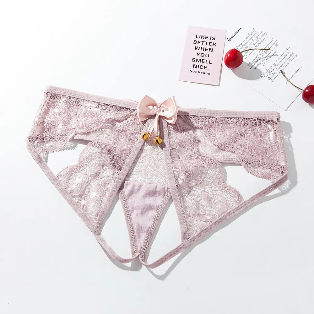 bre Lace Black Temptation Women's Lingerie with Bells