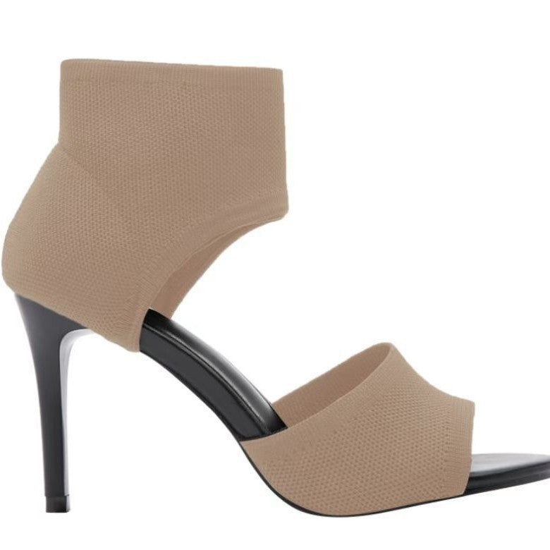 Womens Thin Heel Fish Mouth Sandals