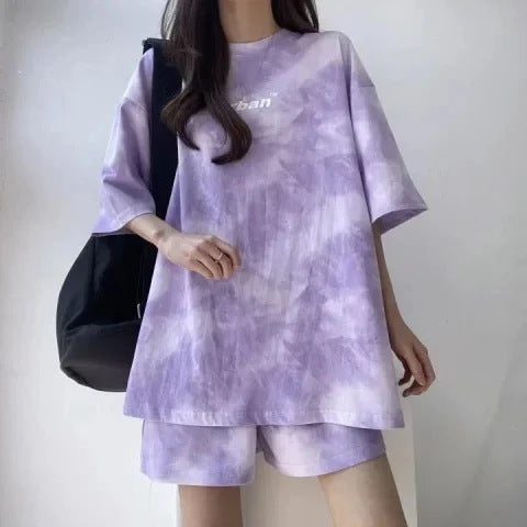 Women's Printed Sport Top and Shorts