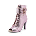 Fine-heeled summer sandals for dancing