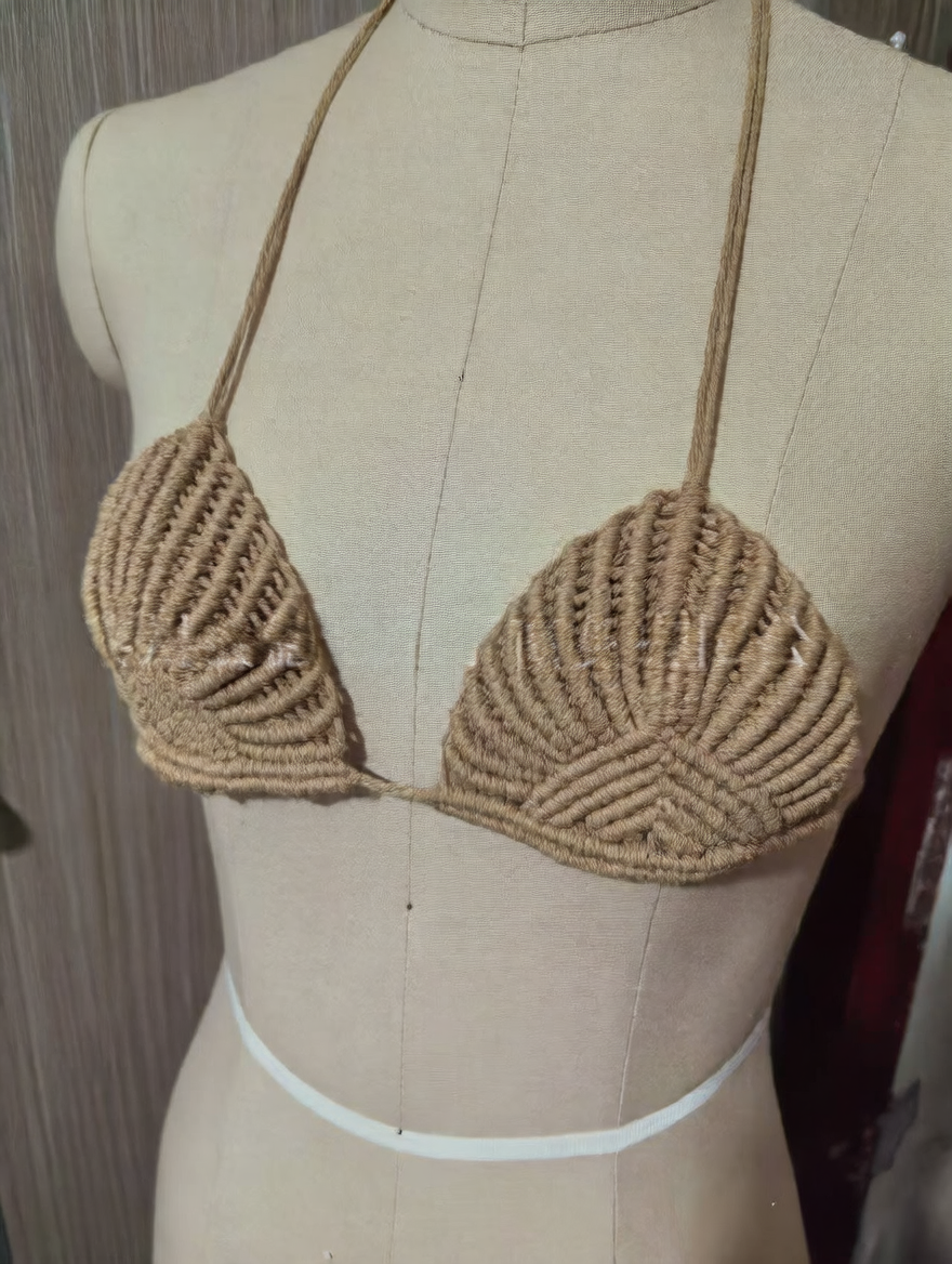 Bohemian Crochet Halter Top and Skirt