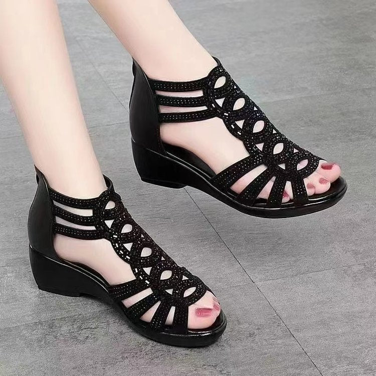 Women Fashion Wedge Heel Breathable