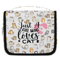 Funky Qiu Hanging Toiletry Bag for Women And MenCute Cat Travel Cosmetic Makeup Bag Travel OrganizerWaterproof Travel Bag for Toiletries AccessoriesTravel Essentials - Cat Lover