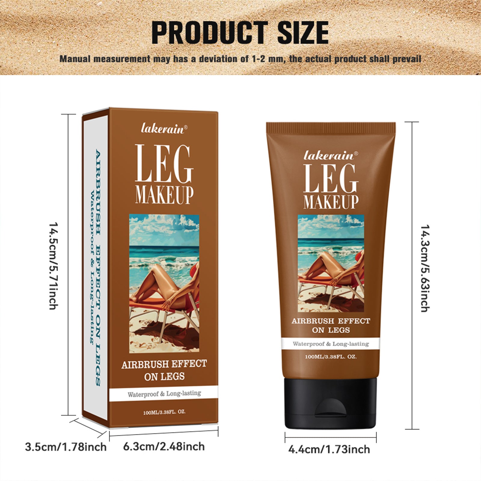 Waterproof Leg Makeup Concealer Cream