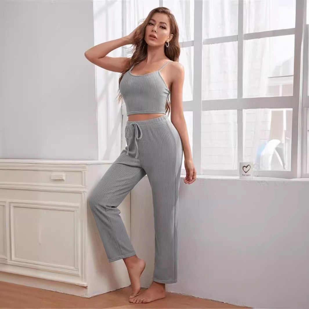 waffle-patterned pajamas