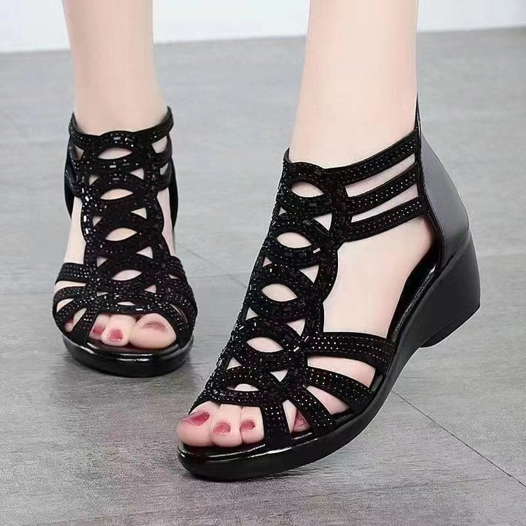 Women Fashion Wedge Heel Breathable