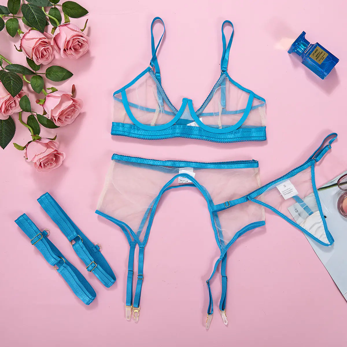 INS2022 Women's Lingerie Set - Sexy and Sheer Design