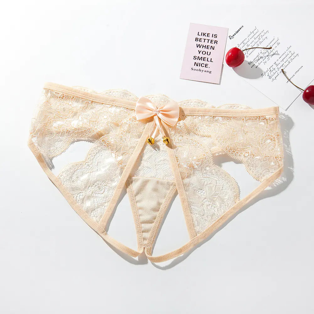 bre Lace Black Temptation Women's Lingerie with Bells