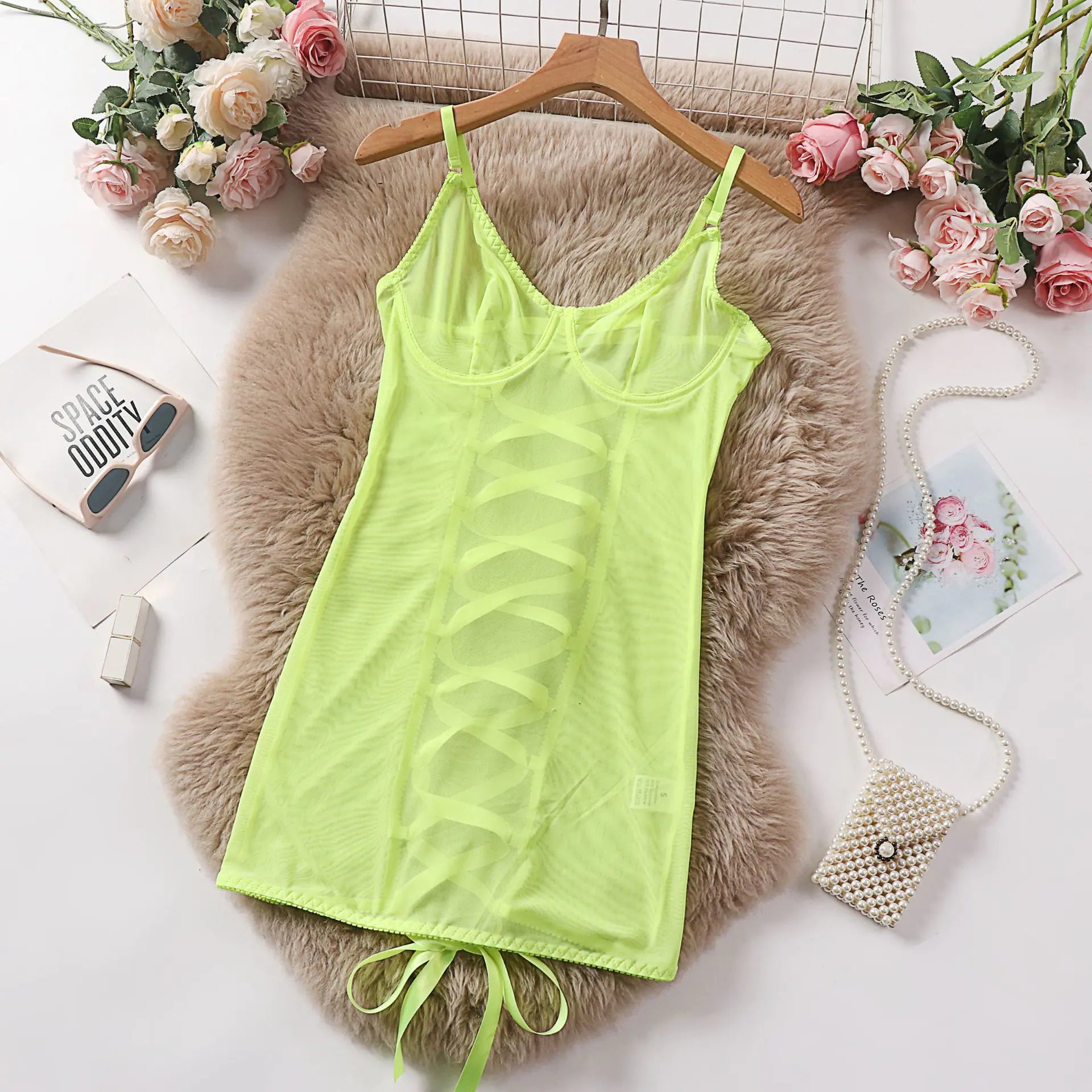 Dnika Sheer Lace Lingerie and Bodysuit for Women