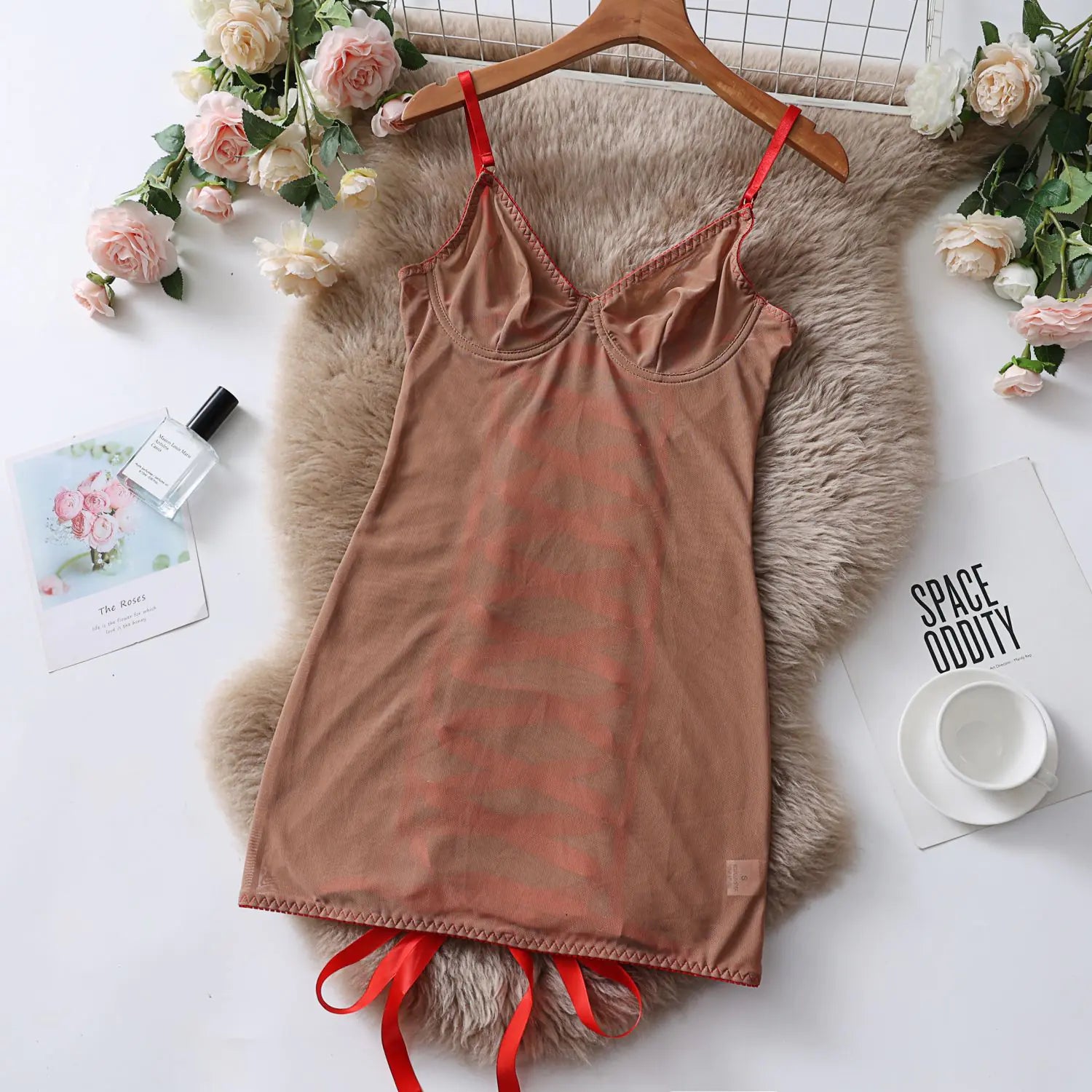 Dnika Sheer Lace Lingerie and Bodysuit for Women